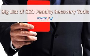 Big List of SEO Penalty Recovery Tools. All website owner dreads seeing the unnatural links message in webmaster tools. Understand what tools are out there to help fix any link penalties. Click the image above to read the full article on Ignite Visibility.