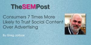 Consumers 7 Times More Likely to Trust Social Content over Advertising. A recent study shows that of those surveyed worldwide, consumers are seven times more likely to trust social media photos featuring “real people” than traditional advertising, Click on the above image to read the full article on The SEM Post.