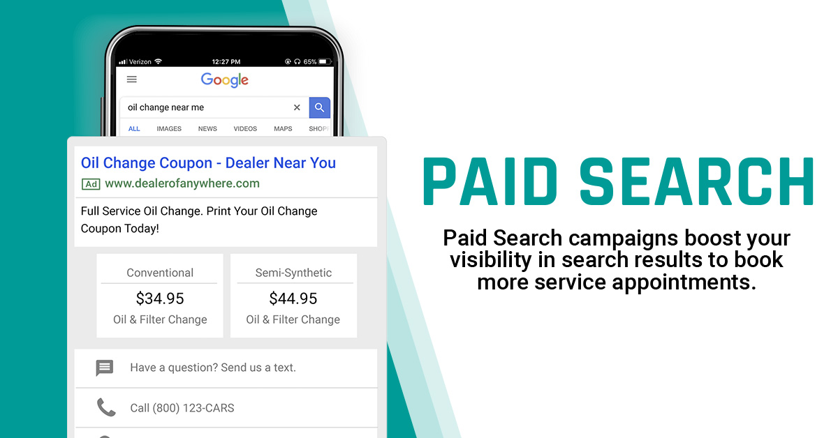 Capture Customers with Paid Search Service and Parts Campaigns